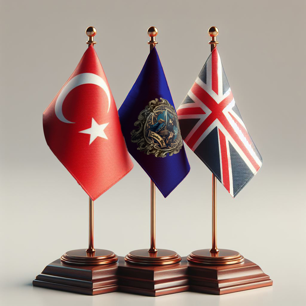 flag of uk and Turkey